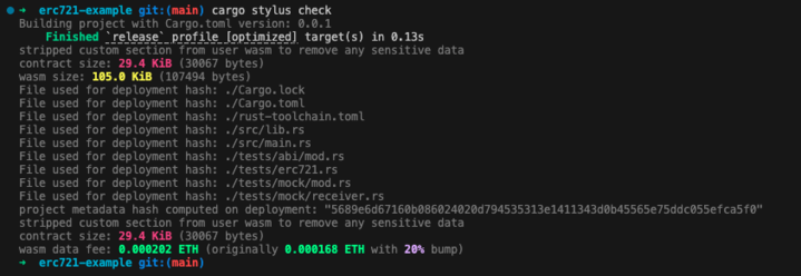 Contract size exceeds limitations